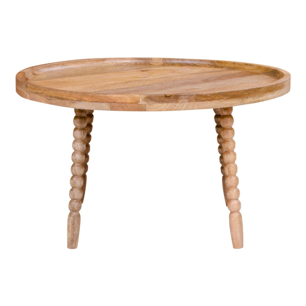 Jammu – Couchtisch aus Mangoholz, Ø60x35 cm